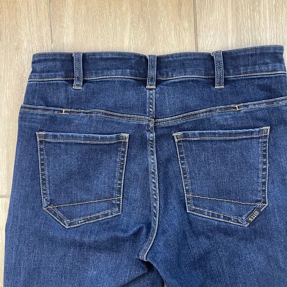 5.11 Tactical Women’s Jeans Size 4 Regular Straight Leg Dark Wash Hidden Pockets - Picture 8 of 11